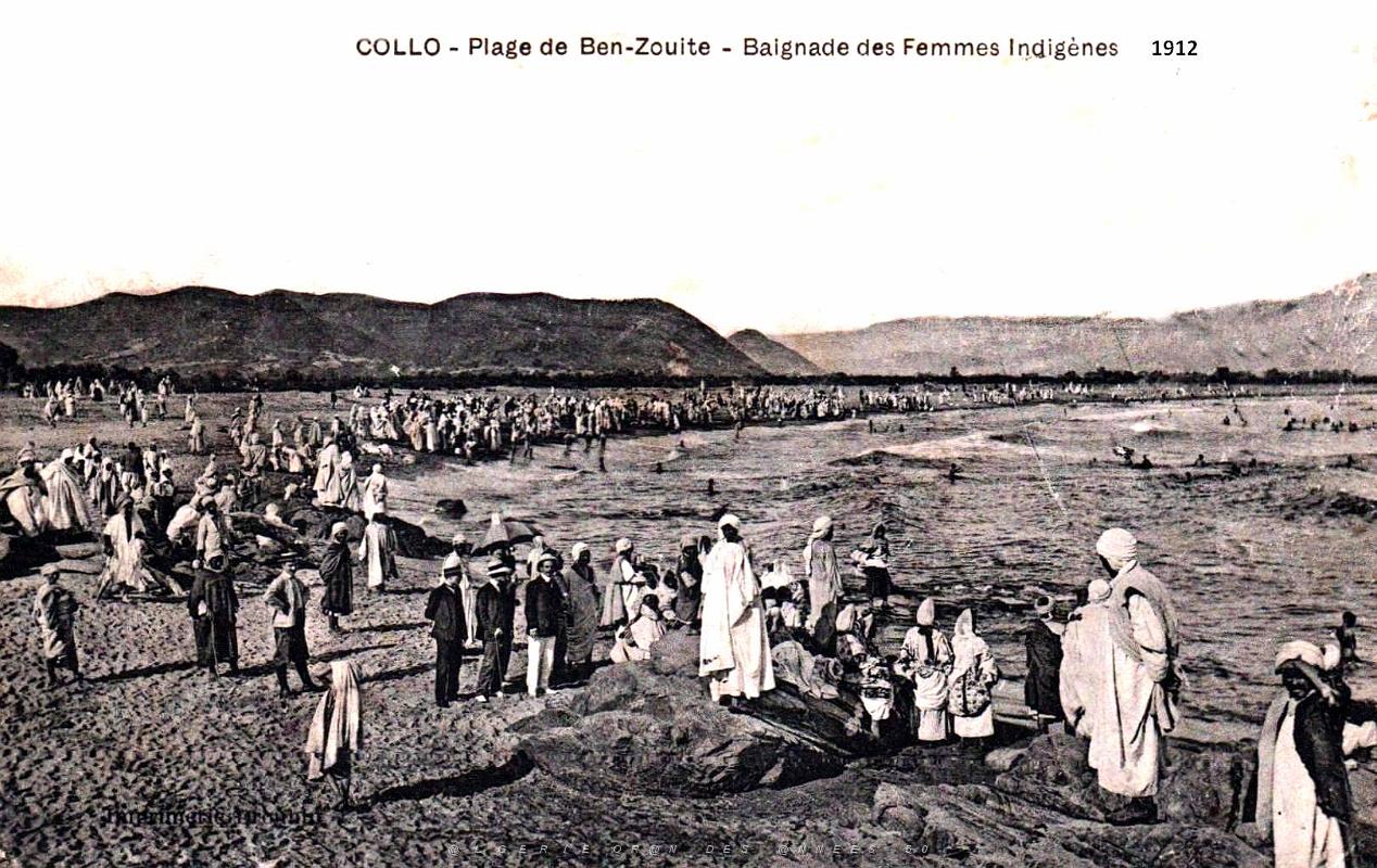 Collo - Plage de Ben-Zouite - Baignade - 1912.jpg